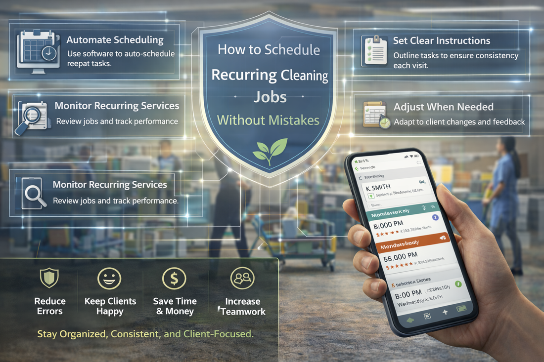 How to Schedule Recurring Cleaning Jobs Without Mistakes