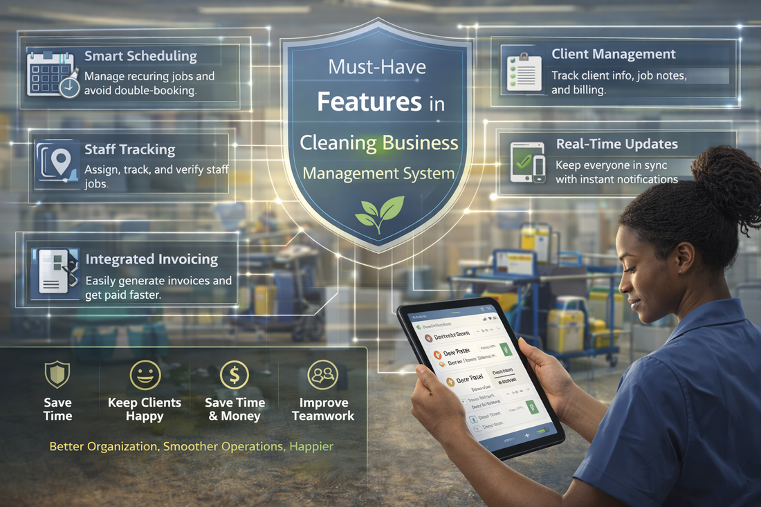 Must-Have Features in a Cleaning Business Management System