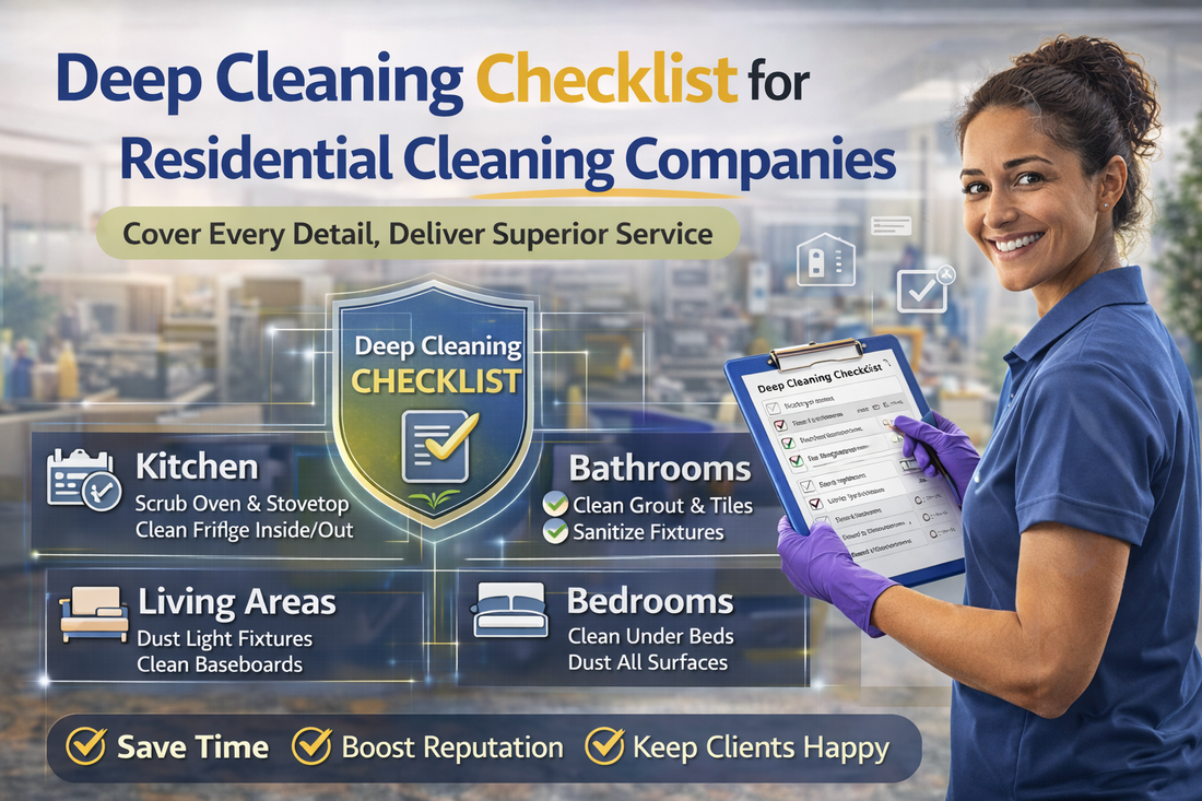 Deep Cleaning Checklist for Residential Cleaning Companies
