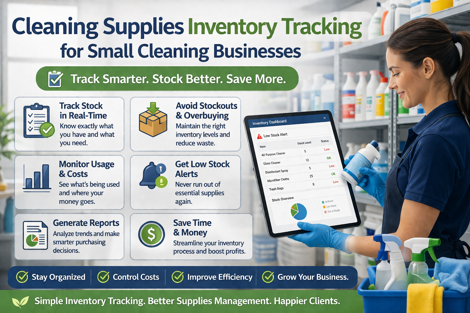 Cleaning Supplies Inventory Tracking for Small Cleaning Businesses