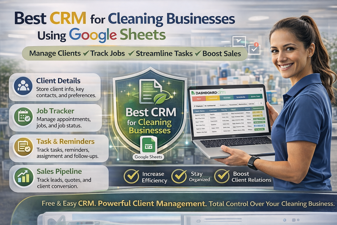 Best CRM for Cleaning Businesses Using Google Sheets