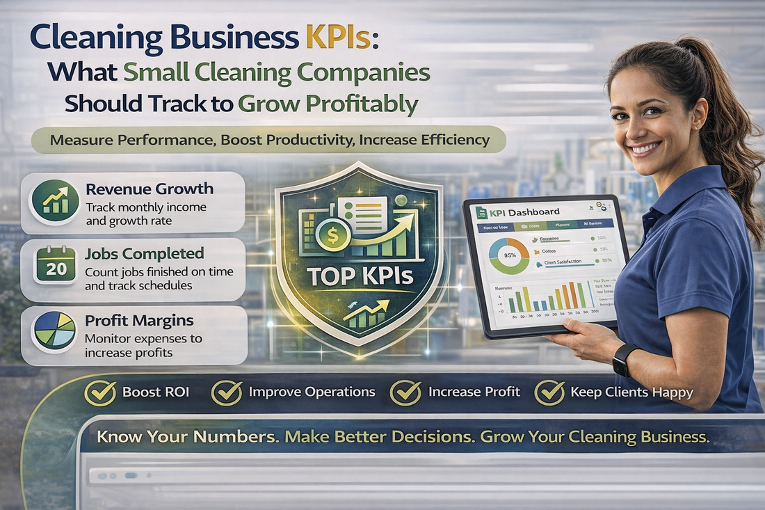 Cleaning Business KPIs: What Small Cleaning Companies Should Track to Grow Profitably