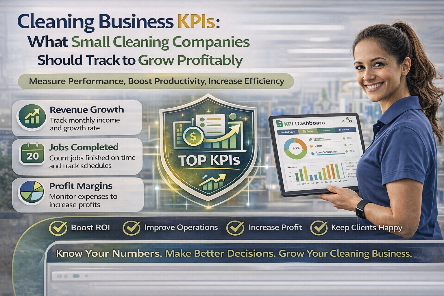 Cleaning Business KPIs: What Small Cleaning Companies Should Track to Grow Profitably