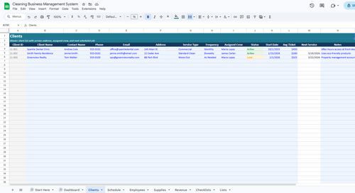 Cleaning Business Operations Bundle | Complete Cleaning Business Management System