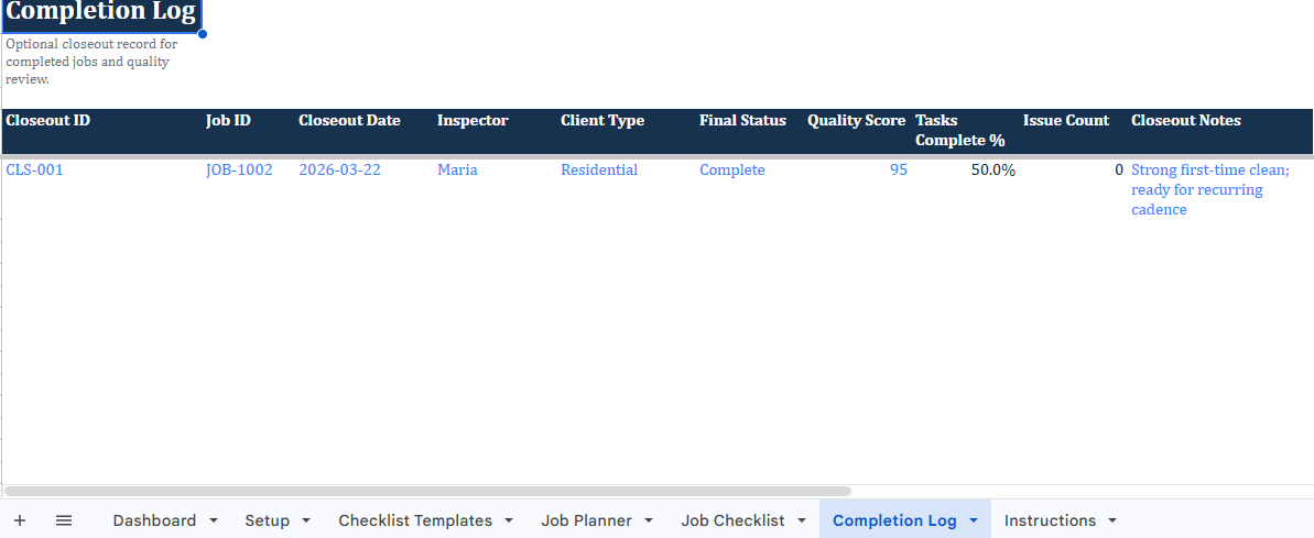 Deep Cleaning Checklist System for Cleaning Businesses