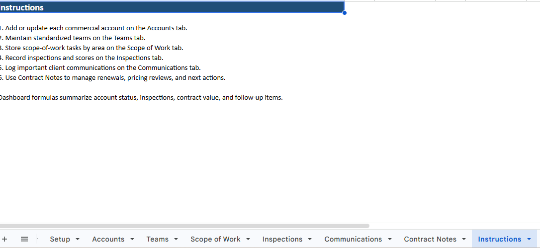 Commercial Cleaning Account Manager for Cleaning Businesses